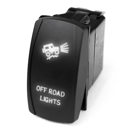 Race Sport Led Rocker Switch W/ White Led Radiance (Off-Road Lights) RSLE10W